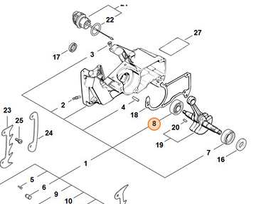 MS260 Crank Bearing 9503 003 0320 - 0