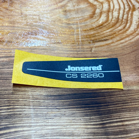 Jonsered Model Decal