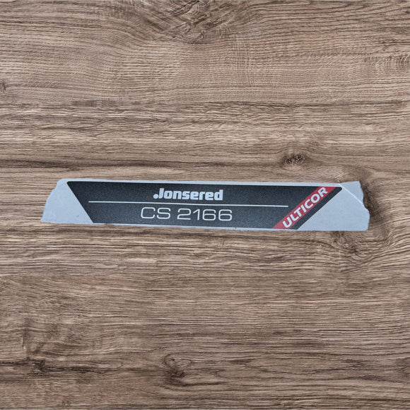 Jonsered Model Decal
