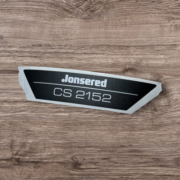 Jonsered Model Decal