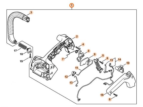 Handle Assembly MS150T/MS151T