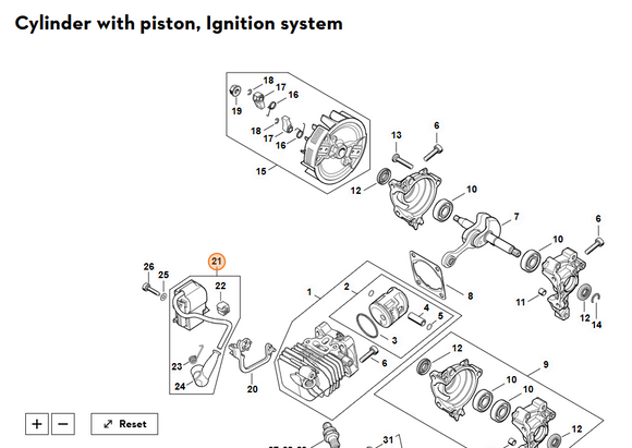 Stihl MS151 Ignition Coil
