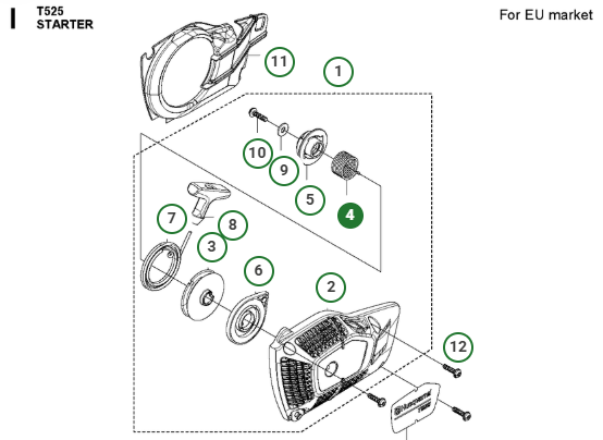 T525 Recoil Spring 587 87 59 01