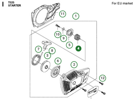 T525 Recoil Spring 587 87 59 01 - 0