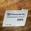 Husqvarna Model Decal-8