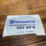 Husqvarna Model Decal