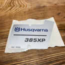 Husqvarna Model Decal-4