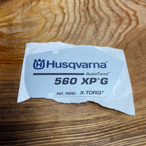 Husqvarna Model Decal